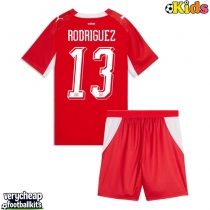 Switzerland Ricardo Rodriguez #13 Replica Home Minikit World Cup 2026 Short Sleeve (+ pants)
